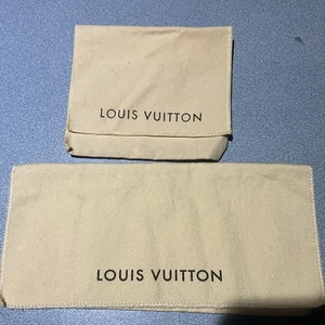 2er Set Original Louis Vuitton Staubbeutel Umschlag Klappe Stil - Bild 1 von 3