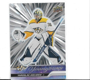 2023-24 UPPER DECK OUTBURST SILVER YOUNG GUNS # 204 YAROSLAV ASKAROV