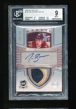 BGS 9 JIM SLATER 2005-06 UPPER DECK THE CUP JERSEY PATCH AUTOGRAPH AUTO RC /199