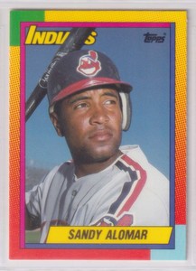 Sandy Alomar 1990 Topps Traded Rookie #2T Indians b {0312