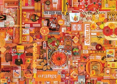 Cobble Hill Orange 1000 Piece Jigsaw Puzzle By Shelley Davies - Image 1 of 4
