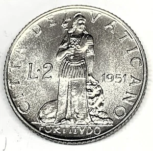 # C359 VATICAN CITY COIN, 2 LIRE 1951 - Picture 1 of 2