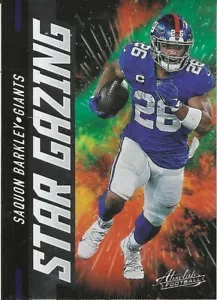 2021 Absolute Football - Star Gazing - #20 - SAQUON BARKLEY - New York Giants - Picture 1 of 2