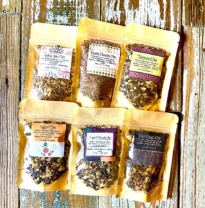 6 Authentic Loose Leaf Organic Chai Handcrafted Tea Blends Made Fresh to order - Picture 1 of 5