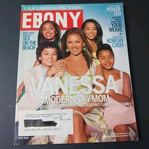 EBONY Magazine May 2008 Vanessa Williams Shirley/Bernard Kinsey Power 150 Issue - Picture 1 of 3