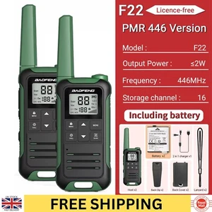 Walkie Talkies Kids Adults Baofeng PMR 446 Two Way Radio Communication UHF 16 Ch - Picture 1 of 10