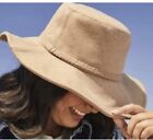 NWT ASN Anthropologie Hat Women’s The Harper Floppy Tan Brown Felt Wool Blend