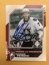 Alexander Petrovic Signed Red Deer Rebels WHL Card Florida Panthers 2