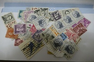 51 USA America used postage stamps postal philately kiloware philatelic