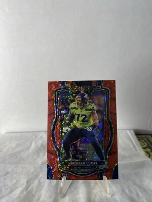 2022 Select No Huddle Prizm Red Disco #211 Abraham Lucas #/49 - Image 1 of 2