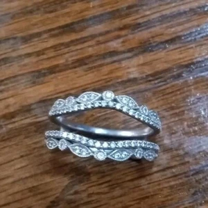 Kay's Jeweler's Originally $1400 Combine With Any Ring. 14 K White Gold Size 7 - Picture 1 of 4