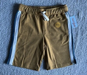 Cat & Jack Shorts Boys Medium 8-10 Brown Gold Knit - Picture 1 of 9