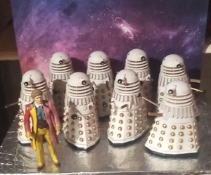 Doctor Who 6 Th Doctor Revelation Of The Daleks 5" Figures Bundle - Picture 1 of 12