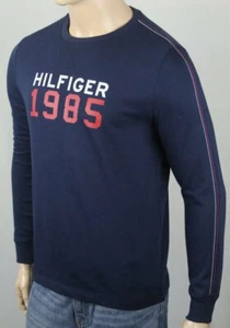 Tommy Hilfiger Navy Blue Long Sleeve Classic Pullover Lightweight Sleepwear NWT - Picture 1 of 1