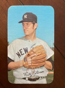 1971 Topps Super Supers #13 Fritz Peterson b Yankees EX/NM+ - Picture 1 of 2