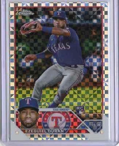 2023 Topps cromo #36 Ezequiel Duran Xfractor RC Rangers - Imagen 1 de 3