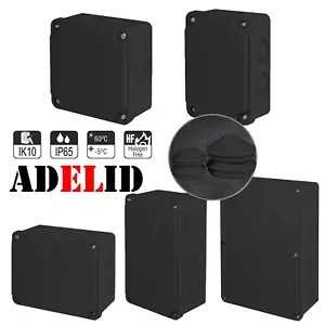 Abzweigkasten Verteilerkasten Abzweigdose Verteilerdose Feuchtraum Schwarz IP65 - Bild 1 von 32