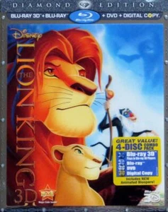 THE LION KING DIAMOND EDITION 3D + BLURAY + DVD - Picture 1 of 1