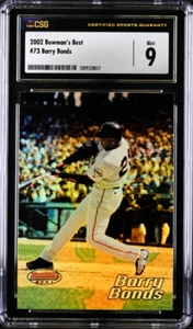 ⭐️ BARRY BONDS 2002 BOWMAN'S BEST REFRACTOR #73 CSG 9 GIGANTES COMO NUEVO 🙂 - Imagen 1 de 2