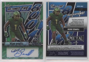 2023 Leaf Metal Green Kaleidoscope /2 Noah Sewell #HCB-NS2 Rookie Auto RC