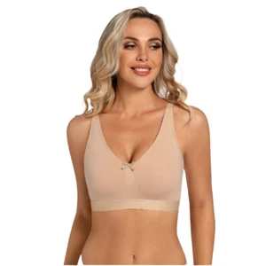 Plus Size Women Bras Sports Bra Wireless Brassiere Madam Sexy Lingerie AABCDEFGH - Picture 1 of 14