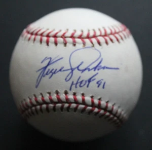 Fergie Jenkins HOF '91 Cubs Rangers Autographed MLB Signed Baseball JSA COA - Picture 1 of 6