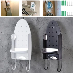 Ironing Board Holder Hanger Door Cupboard Wall Mount Storage Rack Black/White AF - Picture 1 of 14