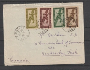 FRENCH INDOCHINA, 1938, BEAUTIFUL AIRMAIL COVER TO CANADA, SEE!! - Picture 1 of 1