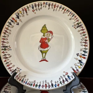 Piatto Dr. Seuss Il Grinch che rubò Natale Who-Ville 10,5" nuovo 2024 - Foto 1 di 4