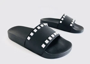 VALENTINO GARAVANI ROCKSTUD PVC SLIDE RUBBER STUD SANDALS SIZE 35 - Picture 1 of 12