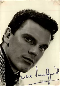 Tarjeta de autógrafo autógrafo firmada a mano Folke Sundquist actor Suecia - Imagen 1 de 2