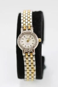 Polini Women Watch Silver Gold Stainless Steel Water Resist Battery White Quartz - Picture 1 of 6