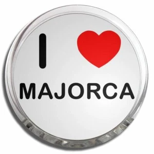 Majorca I Love Heart Memo Fridge Magnet Plastic Clip (58mm) - Picture 1 of 2