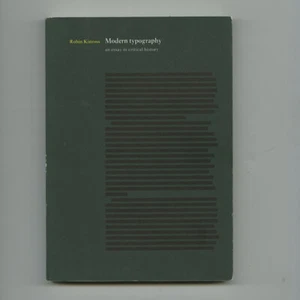 1992 Robin Kinross MODERNE TYPOGRAFIE kritisches Grafikdesign Hstory Bindestrichpresse - Bild 1 von 2