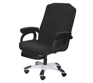 SARAFLORA Office Chair Cover- Large, Black- Removable Computer Cover for with... - Picture 1 of 8