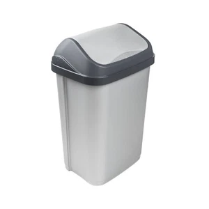 keeeper Pattumiera con Coperchio Oscillante, 25 L, Swantje, Argento - Foto 1 di 10