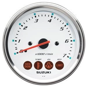 Suzuki Outboard Parts 4" Multifunction Tachometer Monitor Gauge 34200-93J14 - Image 1 of 3