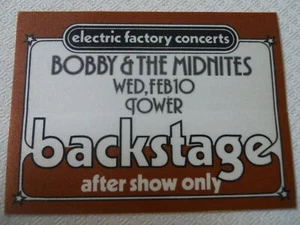 Bobby & The Midnites 1982 - Backstage Pass After Show only Tower Theater - Bild 1 von 1