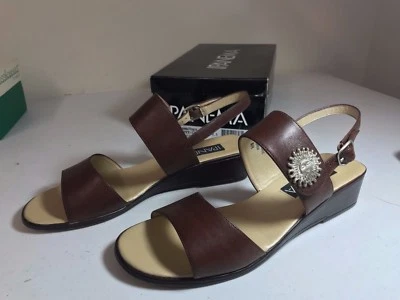 Sandalias vintage de cuero marrón Ipanema para mujer con correa al tobillo talla 8,5 N Foto 1 de 4