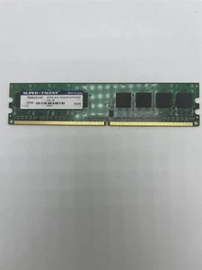 Super Talent 1GB Kit (2 X 512MB) PC2-4200 DDR2-533MHz Non-ECC Unbuffered CL4 RAM - Picture 1 of 1