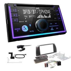 JVC 2-DIN MP3 Autoradio Bluetooth DAB+ für Alfa Romeo Giulietta schwarz - Bild 1 von 6