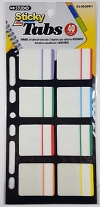 40pc Sticky Tabs Notes Asorted Color Self Adhesive Index Tabs - Bild 1 von 2