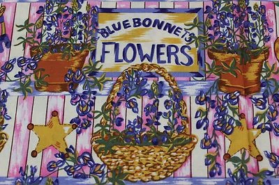 Tela floral David Textiles Gorros azules Flores Bluebonnets 42 x 72 pulgadas Foto 1 de 4