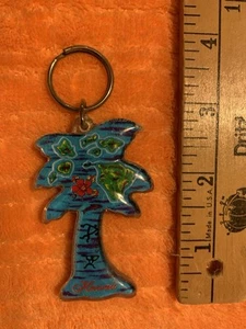 Hawaiian Islands Palm Tree Keychain - Picture 1 of 4