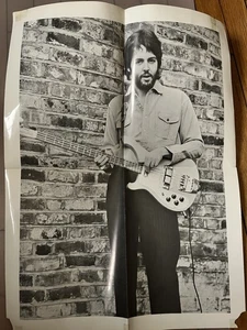 Vtg 70s Original Paul McCartney 16x22 Poster With Rickenbacker Bass Guitar - Picture 1 of 4