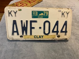 Kentucky Nummernschild KY AWF 044 Clay County 1979 County - Bild 1 von 1