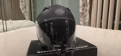 Capacete Harley Davidson como novo. H-D HLMT-3/4, com galpão solar retrô, fosco. - Imagem 1 de 4