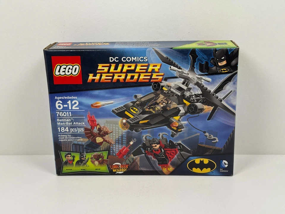 LEGO DC Super Heroes 76011 Batman: Man-Bat Attack Nice Box Sealed Priority - Image 1 of 4