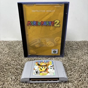 Mario Party 2 With Manual And Cut Out Box READ (Nintendo 64, 2000) - Picture 1 of 12
