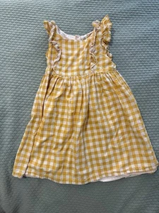 Toddler Girls Yellow Buffalo Check Dress - Picture 1 of 6
